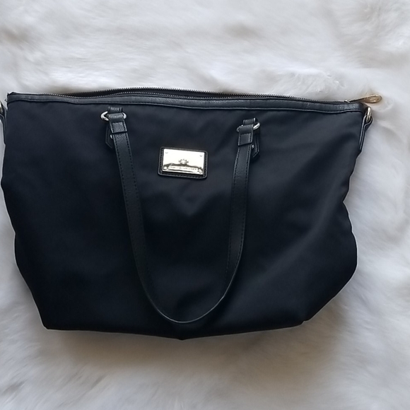 Juicy Couture Black Nylon Zippered Tote